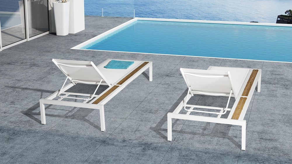 Deck chairs - Sun lounger with OASIS tablet - COUTURE JARDIN
