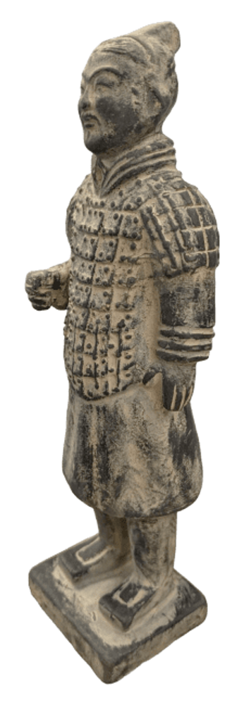 Sculptures, statuettes and miniatures - Black Warriors Statue with Armor in Terracotta 22cm - ARABESK