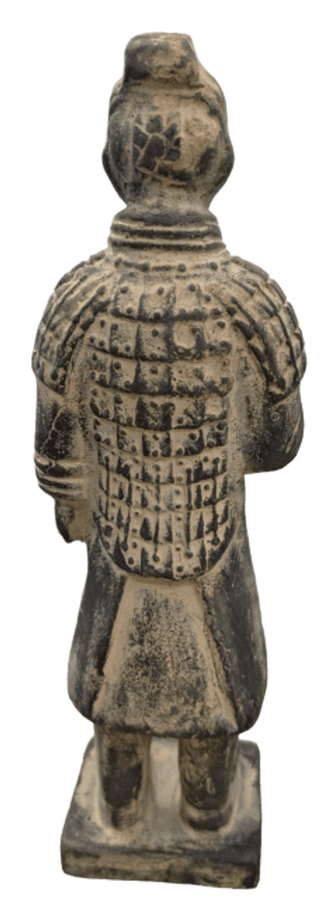Sculptures, statuettes and miniatures - Black Warriors Statue with Armor in Terracotta 22cm - ARABESK