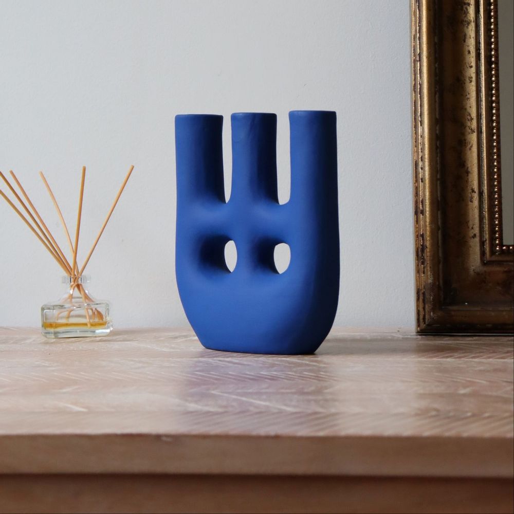 Vases - Walili Vase - Matt Blue - MAISON MARMOL