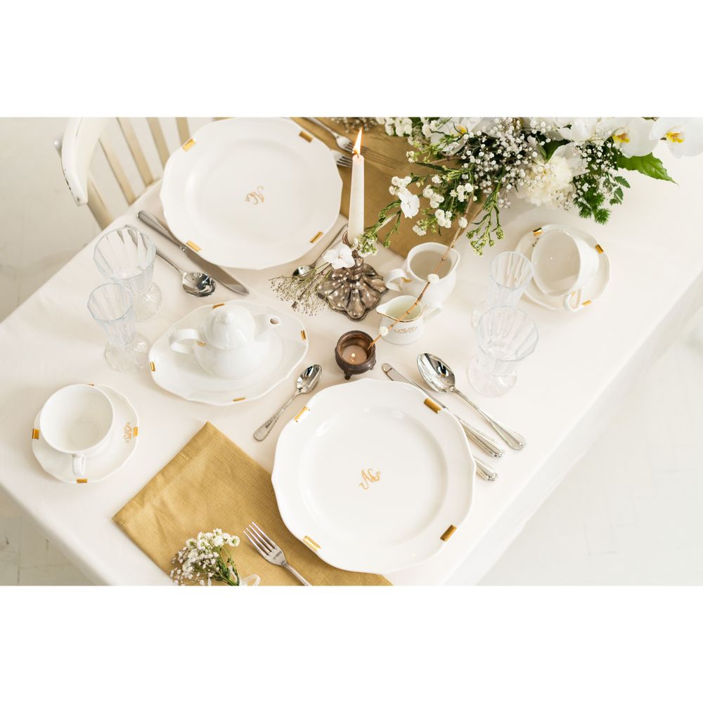 Assiettes de réception - Set de vaisselle "Royal" - WAGNER ARTE