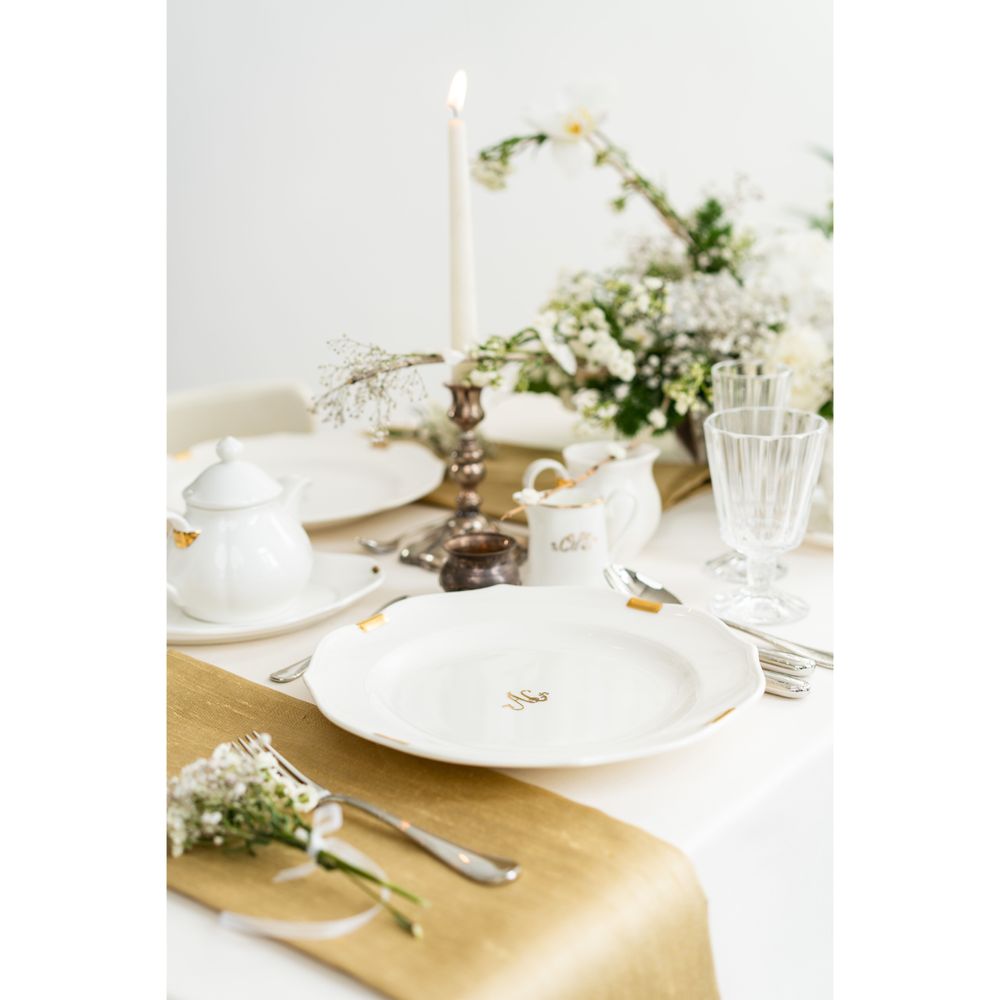 Assiettes de réception - Set de vaisselle "Royal" - WAGNER ARTE