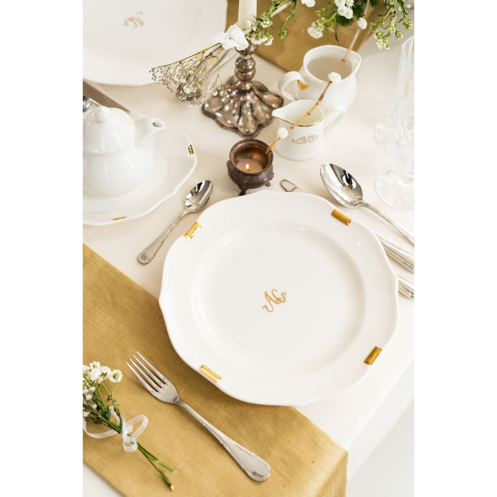Assiettes de réception - Set de vaisselle "Royal" - WAGNER ARTE
