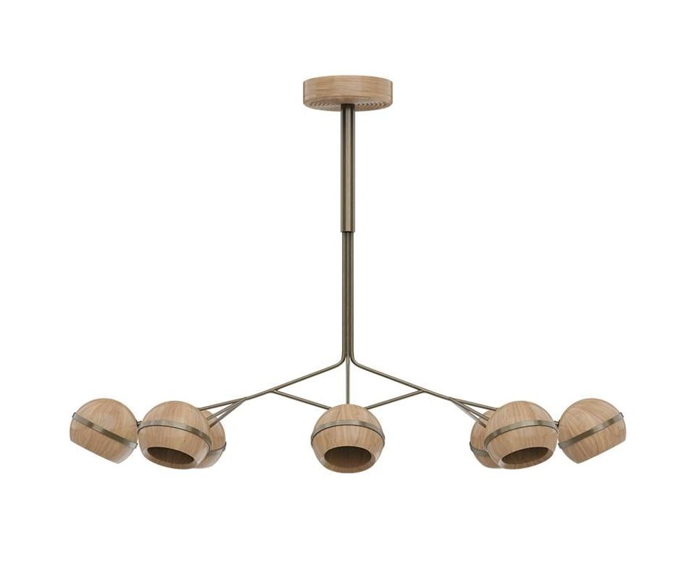 Plafonniers - Fleming Suspension Lamp Handmade by Wood Tailors Club - WOOD TAILORS CLUB