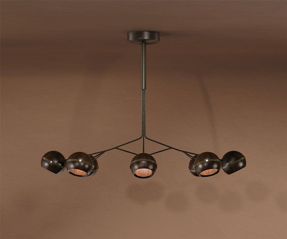 Plafonniers - Fleming Suspension Lamp Handmade by Wood Tailors Club - WOOD TAILORS CLUB