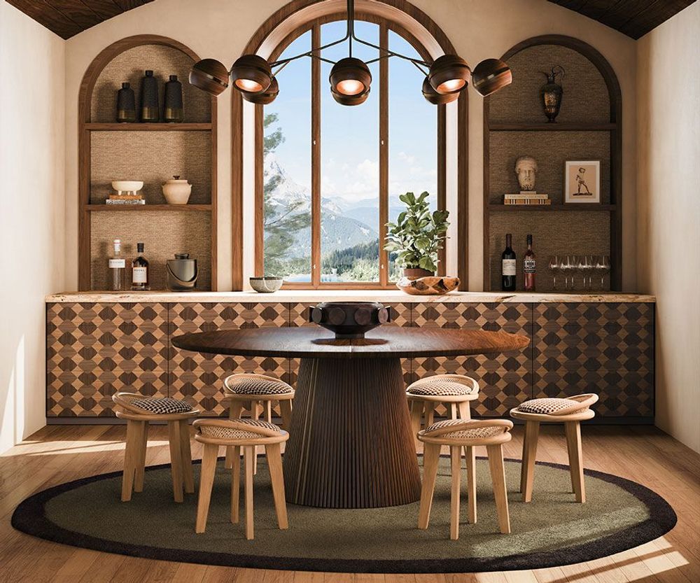 Plafonniers - Fleming Suspension Lamp Handmade by Wood Tailors Club - WOOD TAILORS CLUB