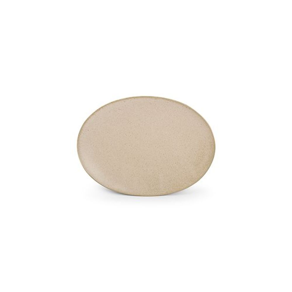 Assiettes au quotidien - Assiette plate 24x17cm beige Cirro - BONBISTRO
