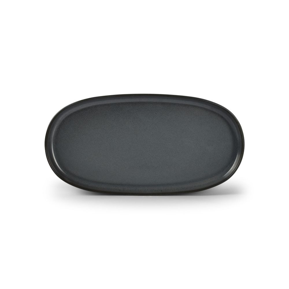 Everyday plates - Plate 30x15xH2cm dark blue Pila - BONBISTRO