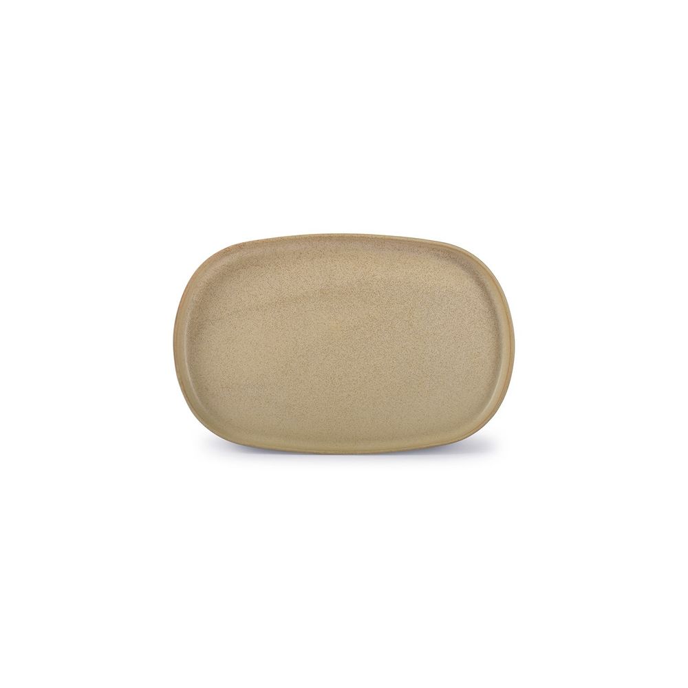 Everyday plates - Plate 34x22xH2cm beige Pila - BONBISTRO