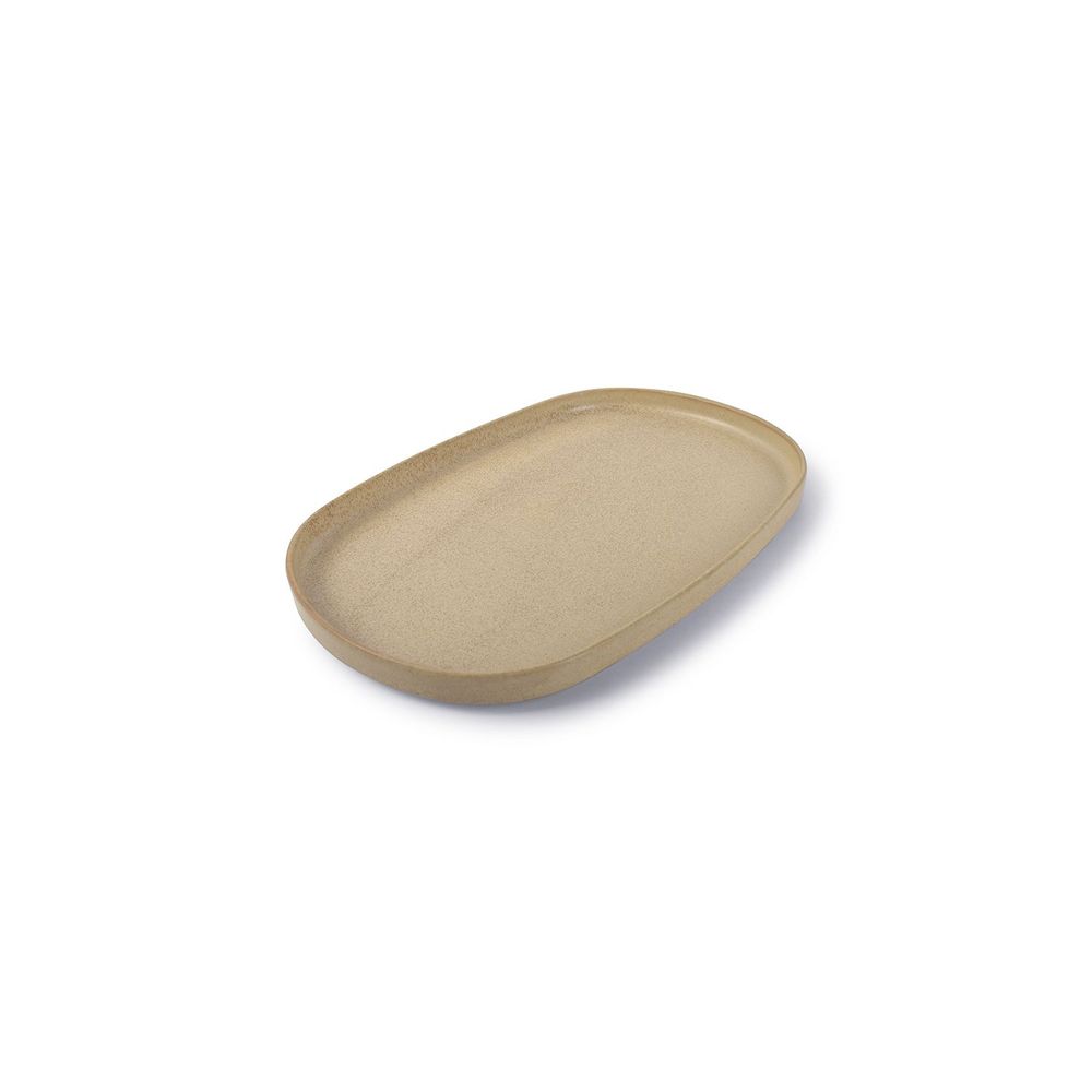Everyday plates - Plate 34x22xH2cm beige Pila - BONBISTRO