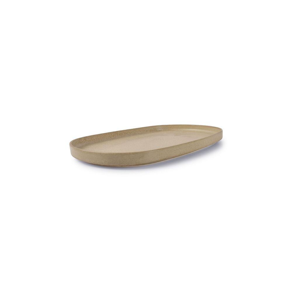 Everyday plates - Plate 34x22xH2cm beige Pila - BONBISTRO
