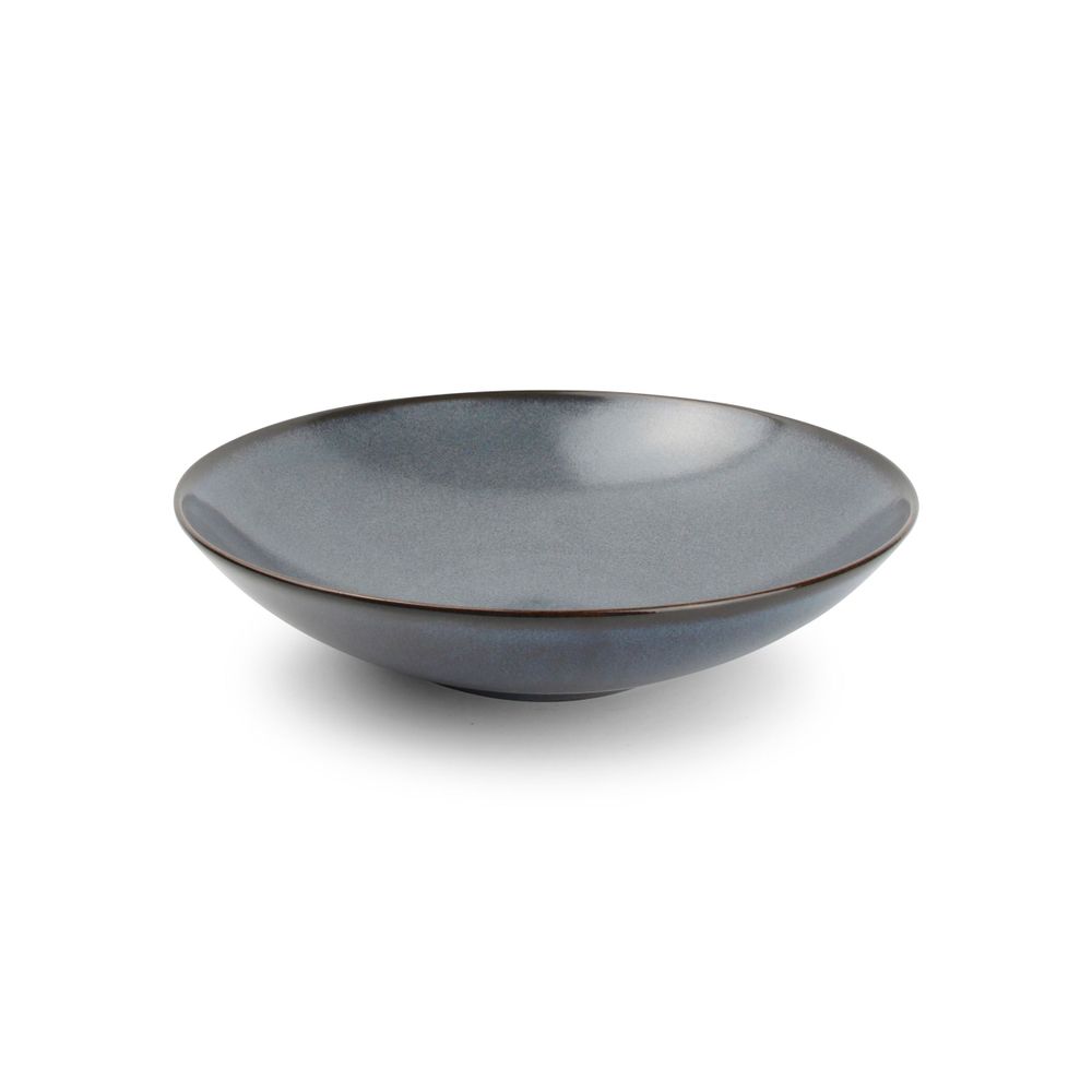 Everyday plates - Deep plate 21xH5cm dark blue Cirro - BONBISTRO