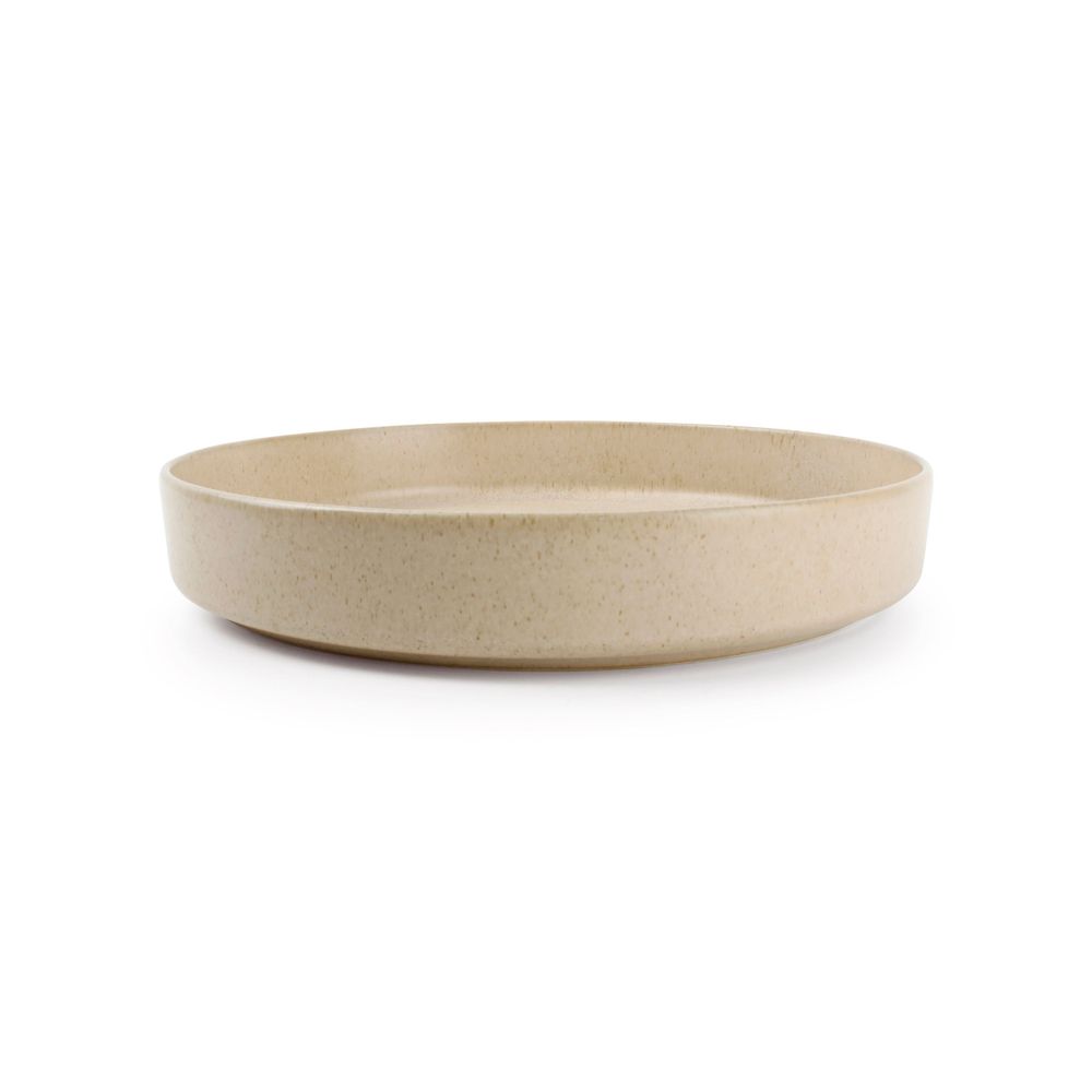 Everyday plates - Deep plate 24xH4cm beige Pila - BONBISTRO
