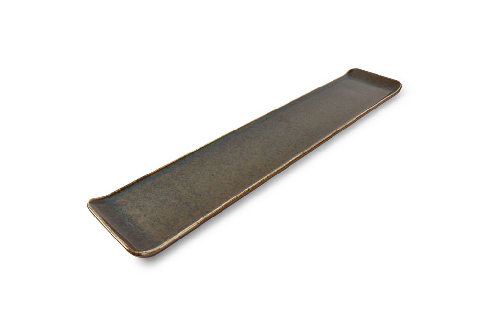 Plats et saladiers - Plat à servir 46,5x9,5cm vert Cirro - BONBISTRO