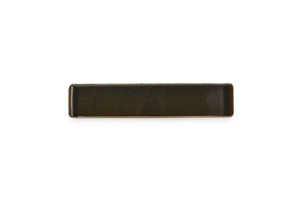 Plats et saladiers - Plat à servir 46,5x9,5cm vert Cirro - BONBISTRO