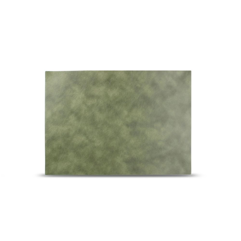 Sets de table - Set de table 43x30cm aspect cuir vert Layer - BONBISTRO