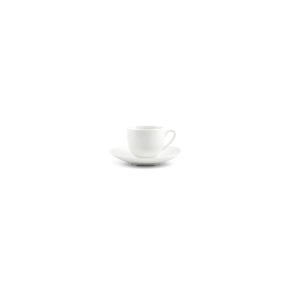 Platter and bowls - Mocha saucer 12.5cm Basic White - BONBISTRO
