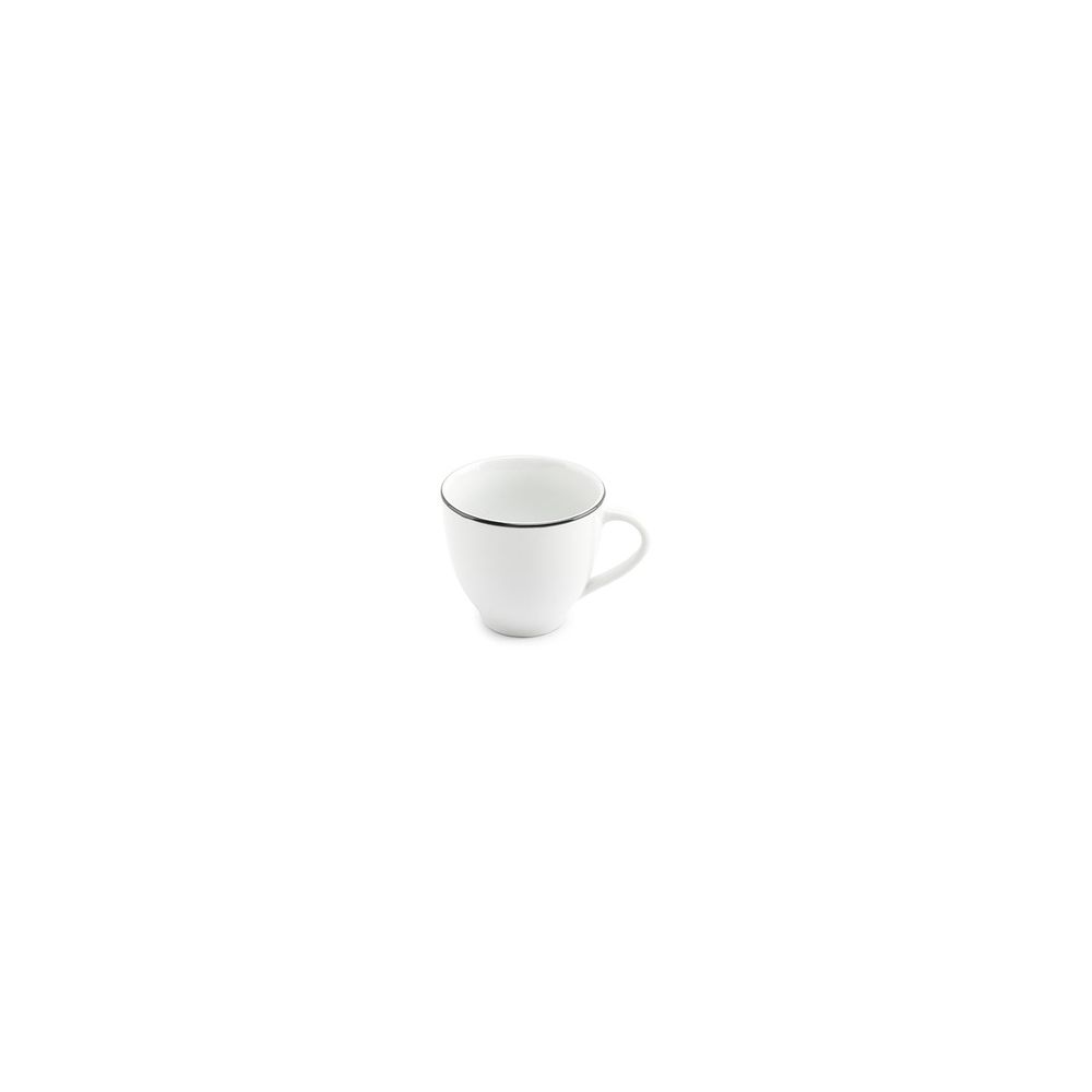 Tasses et mugs - Tasse 20cl black rim Basic White - BONBISTRO