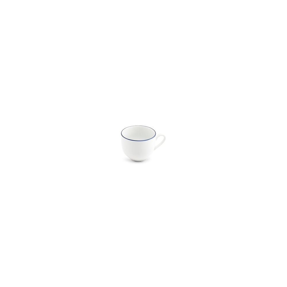 Mugs - Mocha cup 10cl blue rim Basic White - BONBISTRO