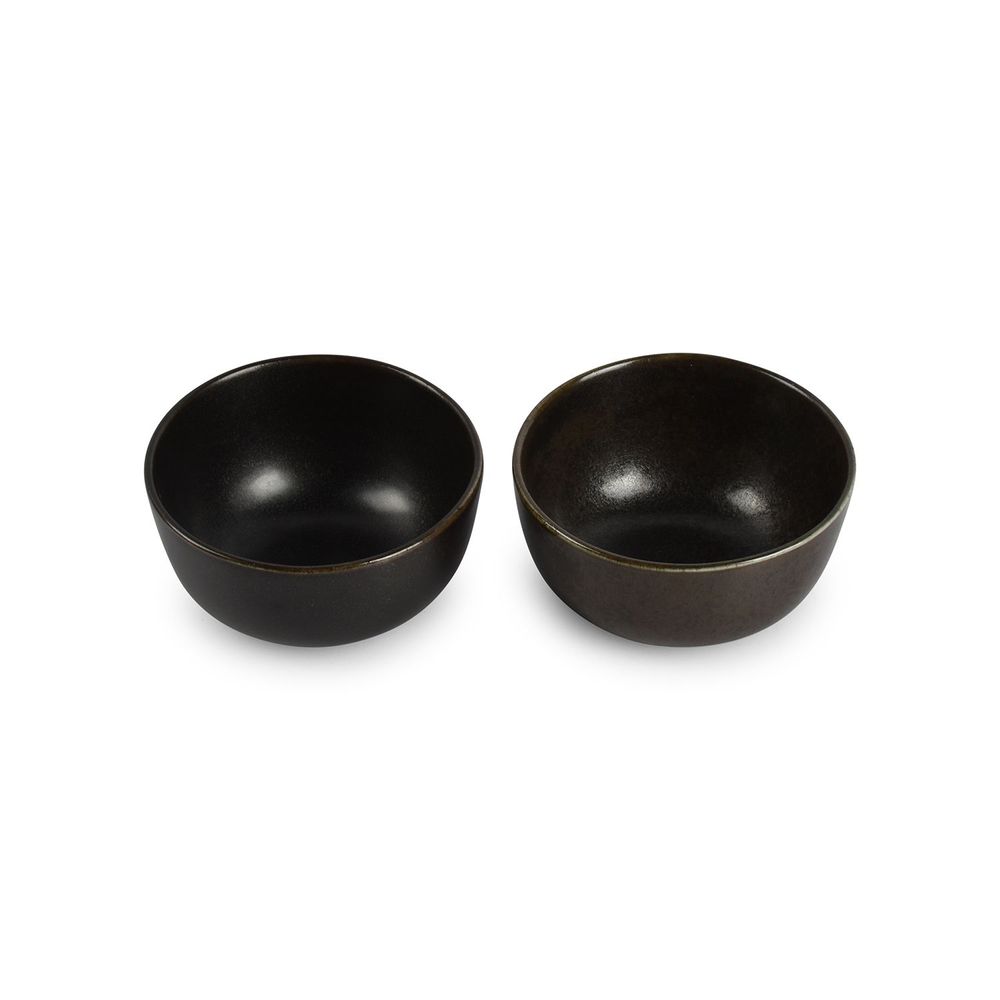 Plats et saladiers - Bol 12xH6/7cm black Ceres - FINE2DINE (F2D)