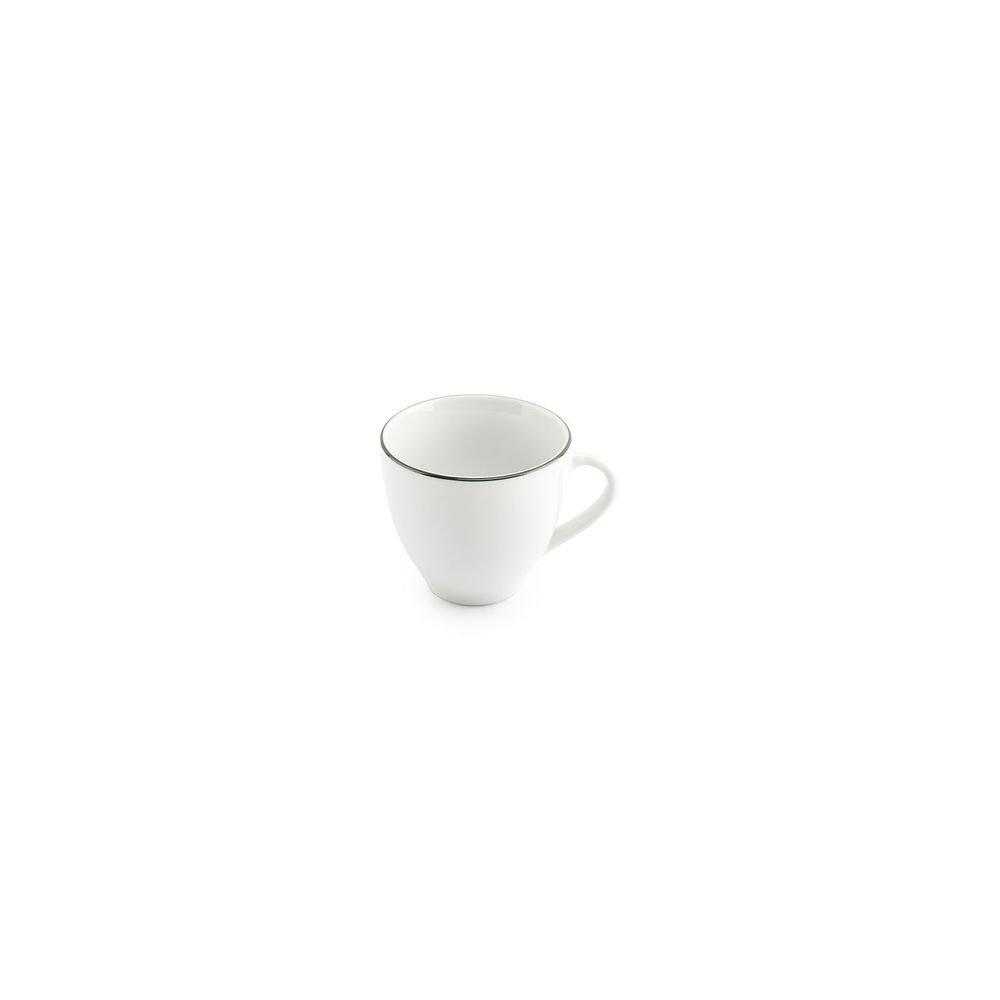 Tasses et mugs - Tasse 20cl green rim Basic White - BONBISTRO