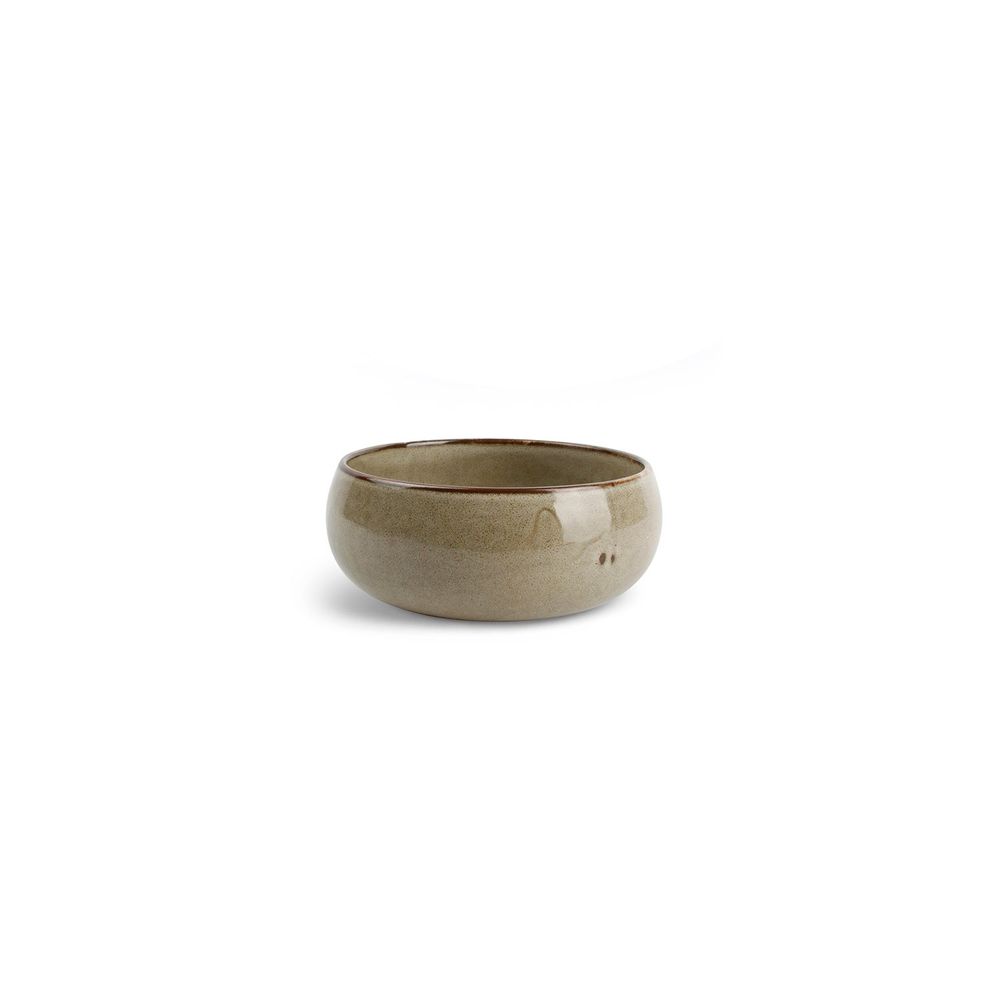 Platter and bowls - Bowl 14xH6,5cm spherical grey Ceres - FINE2DINE (F2D)
