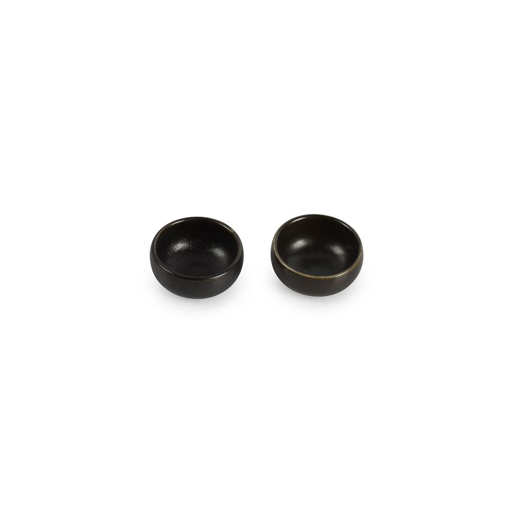 Platter and bowls - Bowl 5xH2,5cm black Ceres - FINE2DINE (F2D)