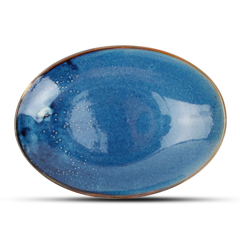 Formal plates - Deep plate 30x21xH3,7/5,5cm blue Nova - FINE2DINE (F2D)