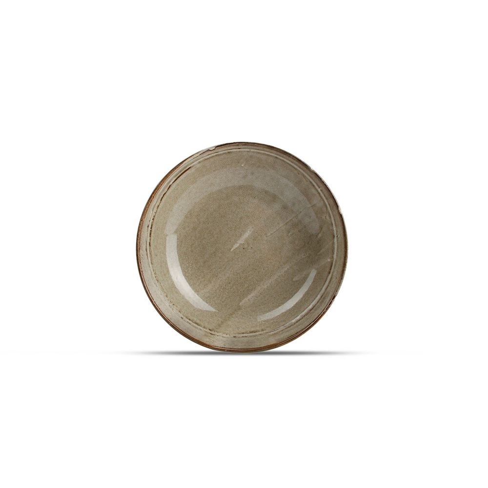 Assiettes de réception - Assiette creuse 22xH6cm grey Ceres - FINE2DINE (F2D)
