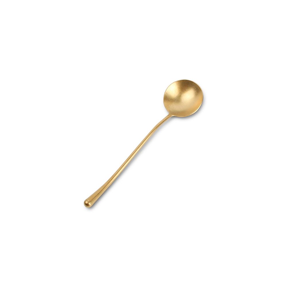 Ménagères - Cuillère à dessert matte gold Revive - Lot de 6 - FINE2DINE (F2D)