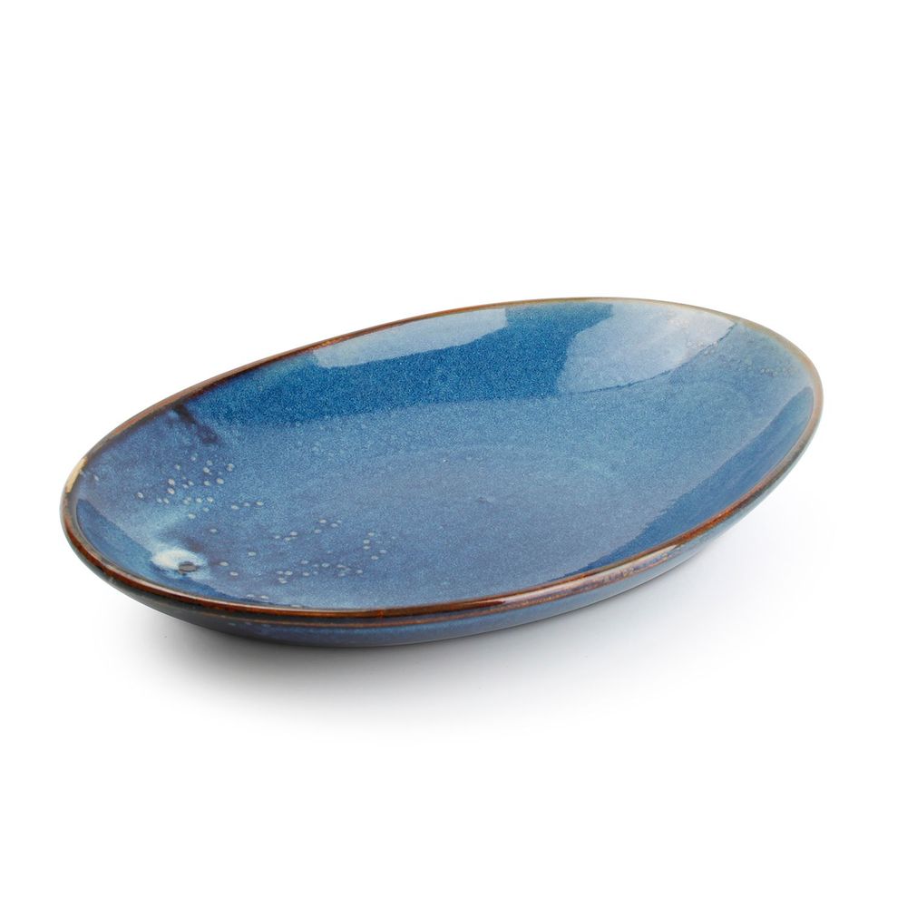 Formal plates - Deep plate 30x21xH3,7/5,5cm blue Nova - FINE2DINE (F2D)