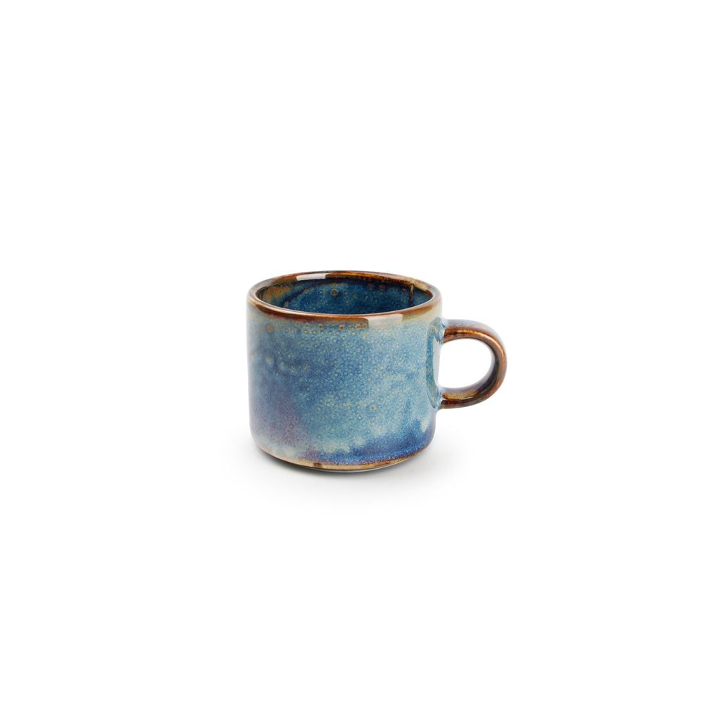Tasses et mugs - Tasse à moka 9cl droit blue Nova - FINE2DINE (F2D)