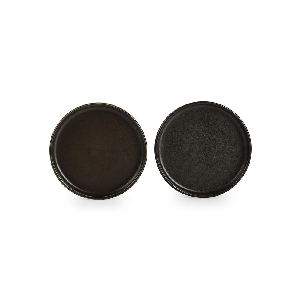 Formal plates - Plate 13,5xH2cm black Ceres - FINE2DINE (F2D)