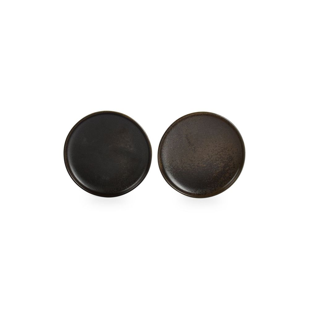 Assiettes de réception - Assiette plate 15cm black Ceres - FINE2DINE (F2D)