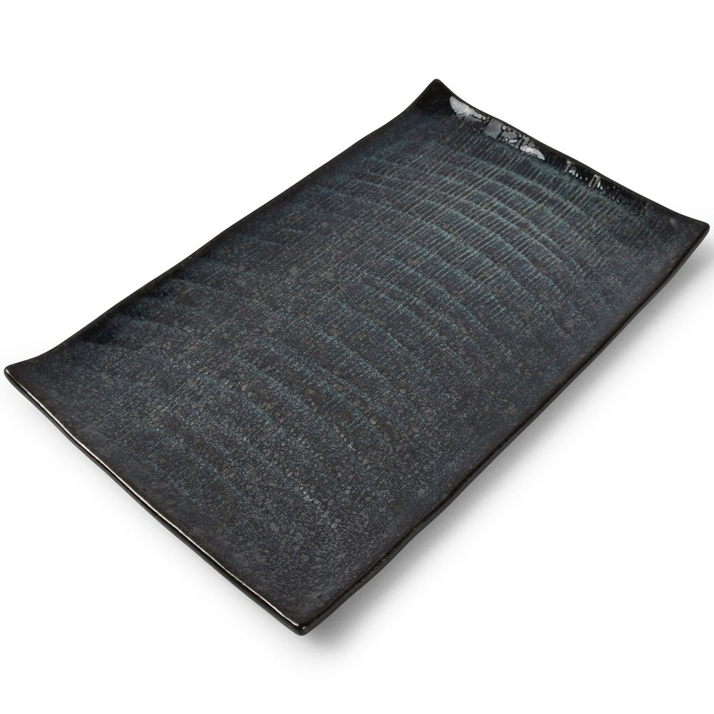 Assiettes de réception - Assiette plate 30x18cm seaweed Umi - FINE2DINE (F2D)