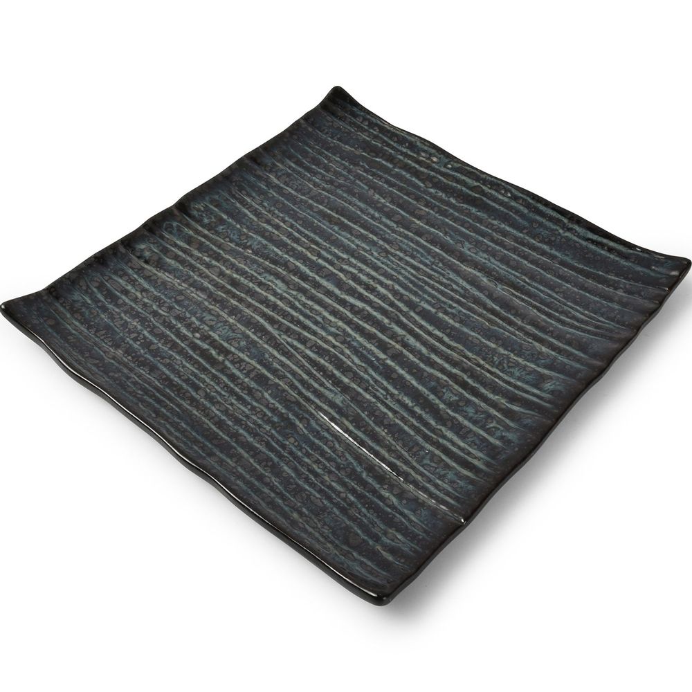 Assiettes de réception - Assiette plate 25x24cm seaweed Umi - FINE2DINE (F2D)