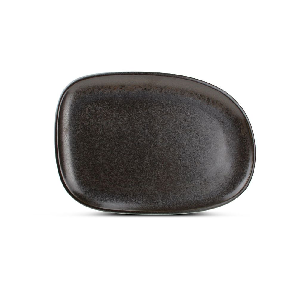 Assiettes de réception - Assiette plate 33x23cm black Ceres - FINE2DINE (F2D)