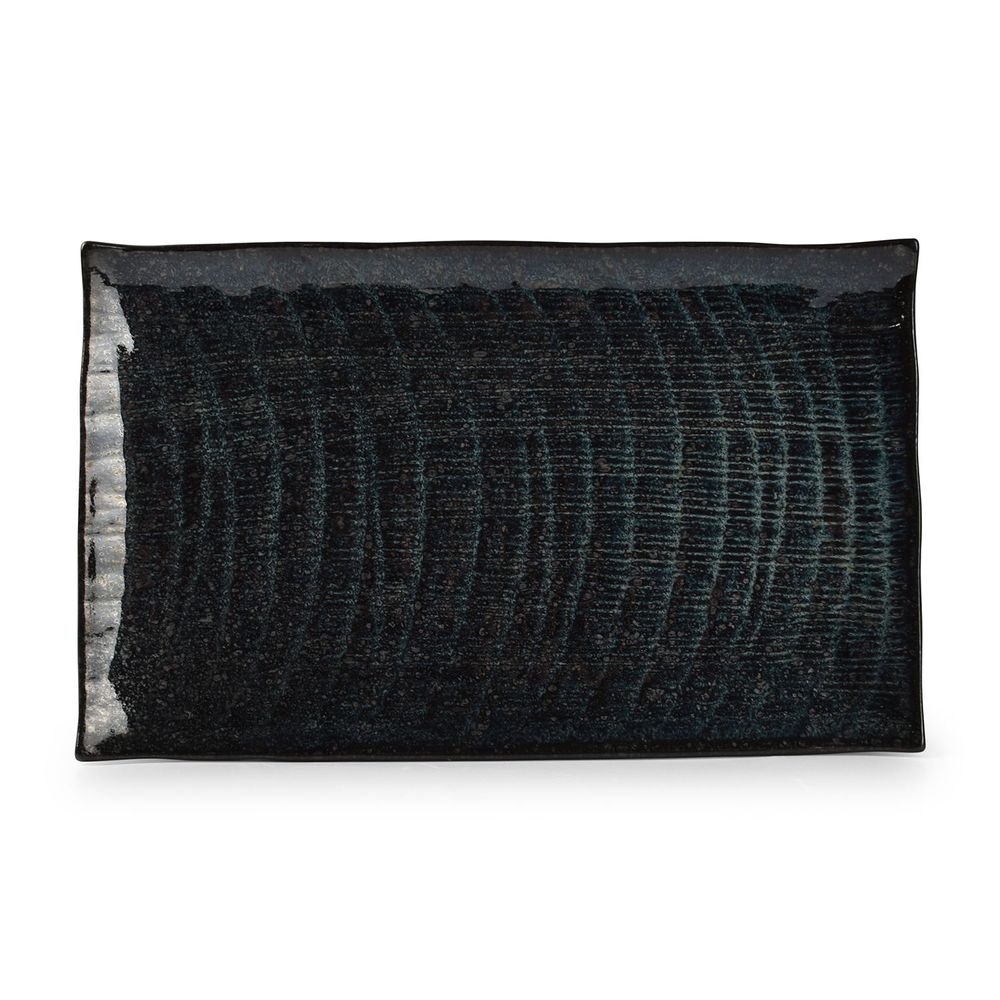 Assiettes de réception - Assiette plate 30x18cm seaweed Umi - FINE2DINE (F2D)