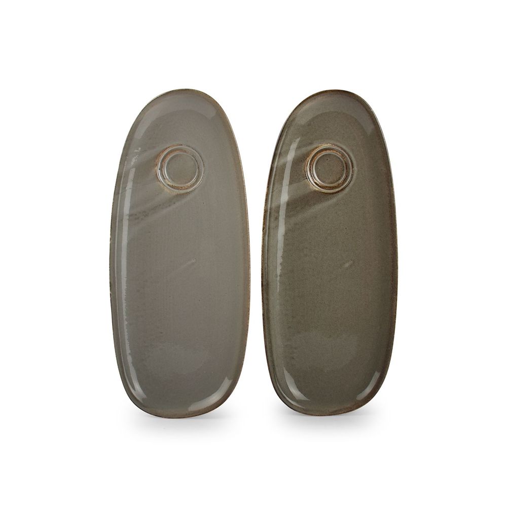 Plats et saladiers - Soucoupe 35x15cm universel grey Ceres - FINE2DINE (F2D)