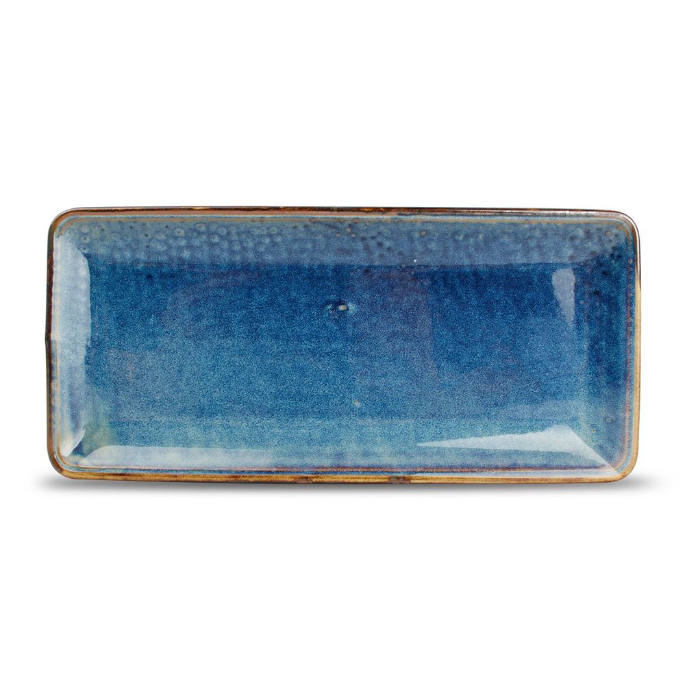 Plats et saladiers - Plat à servir 14x30,5cm blue Nova - FINE2DINE (F2D)