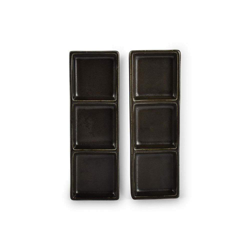 Platter and bowls - Serving dish 24x8cm black Ceres - FINE2DINE (F2D)