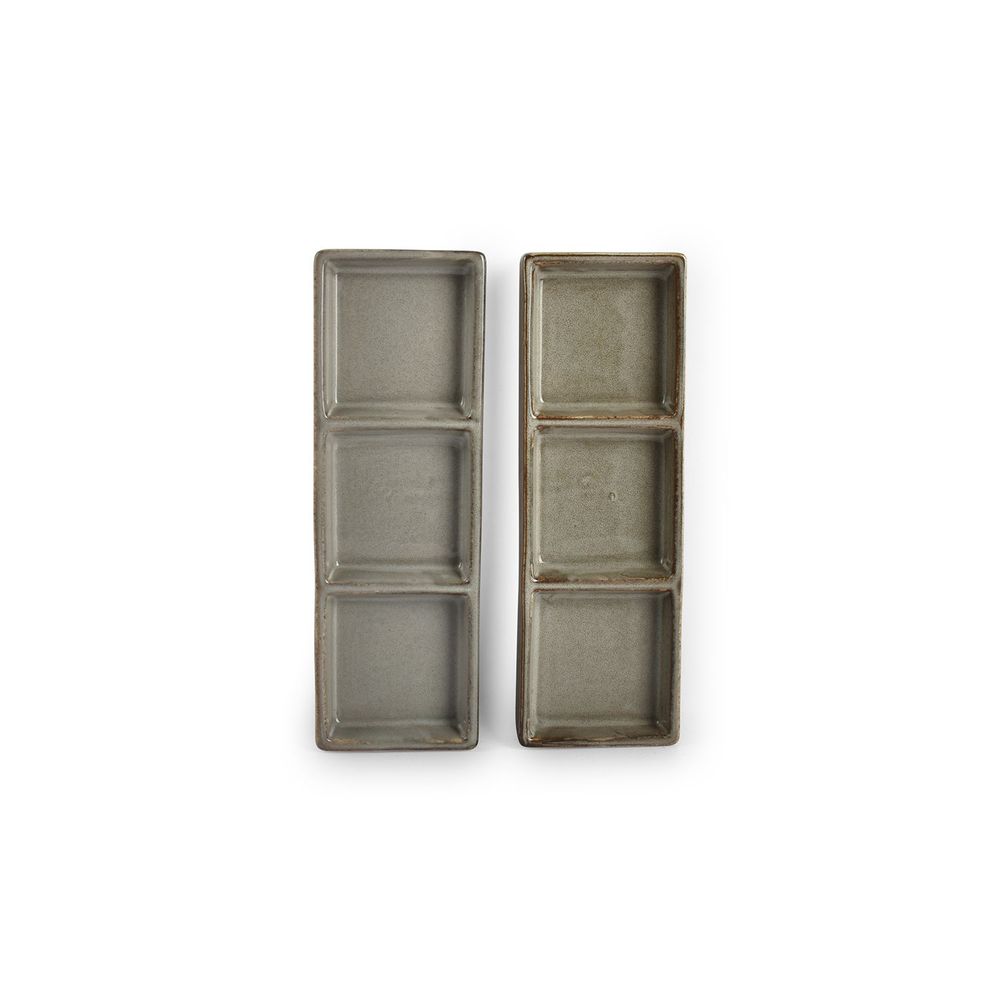 Platter and bowls - Serving dish 24x8cm grey Ceres - FINE2DINE (F2D)