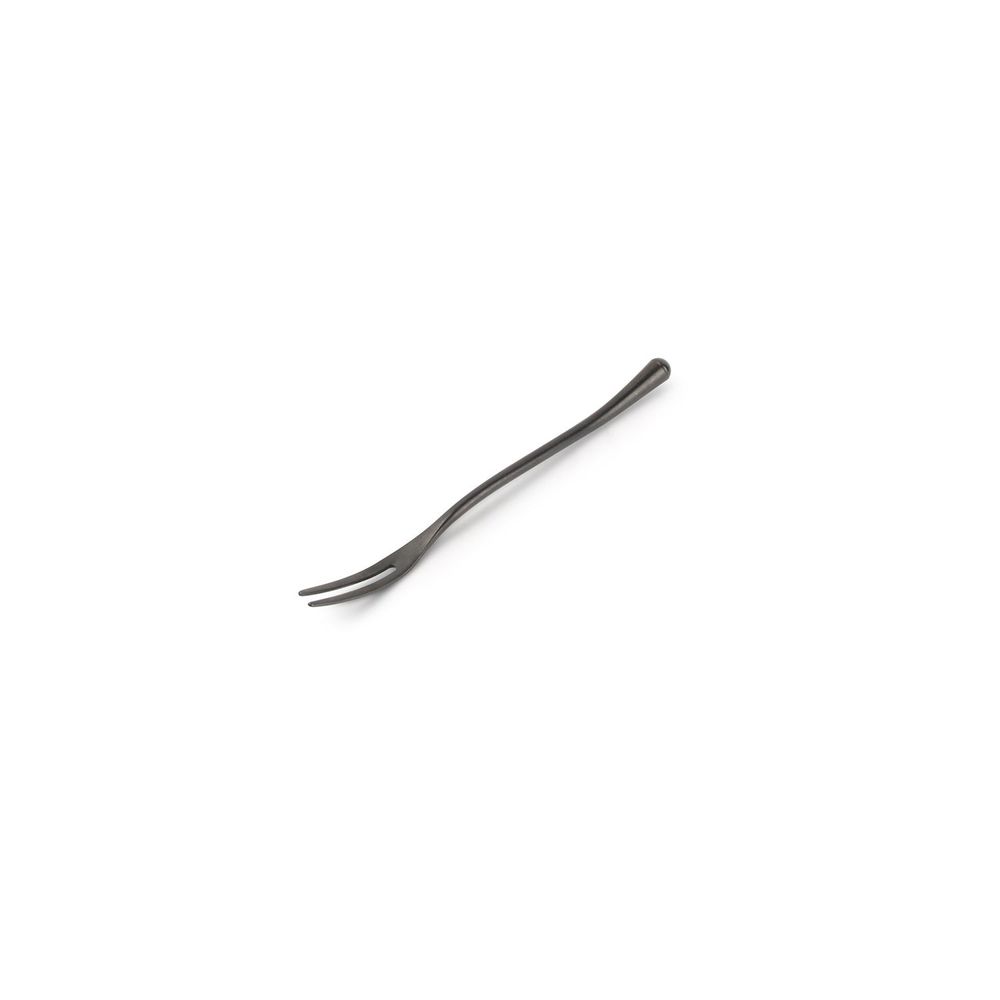 Forks - Snack fork matte black Revive - set/6 - FINE2DINE (F2D)