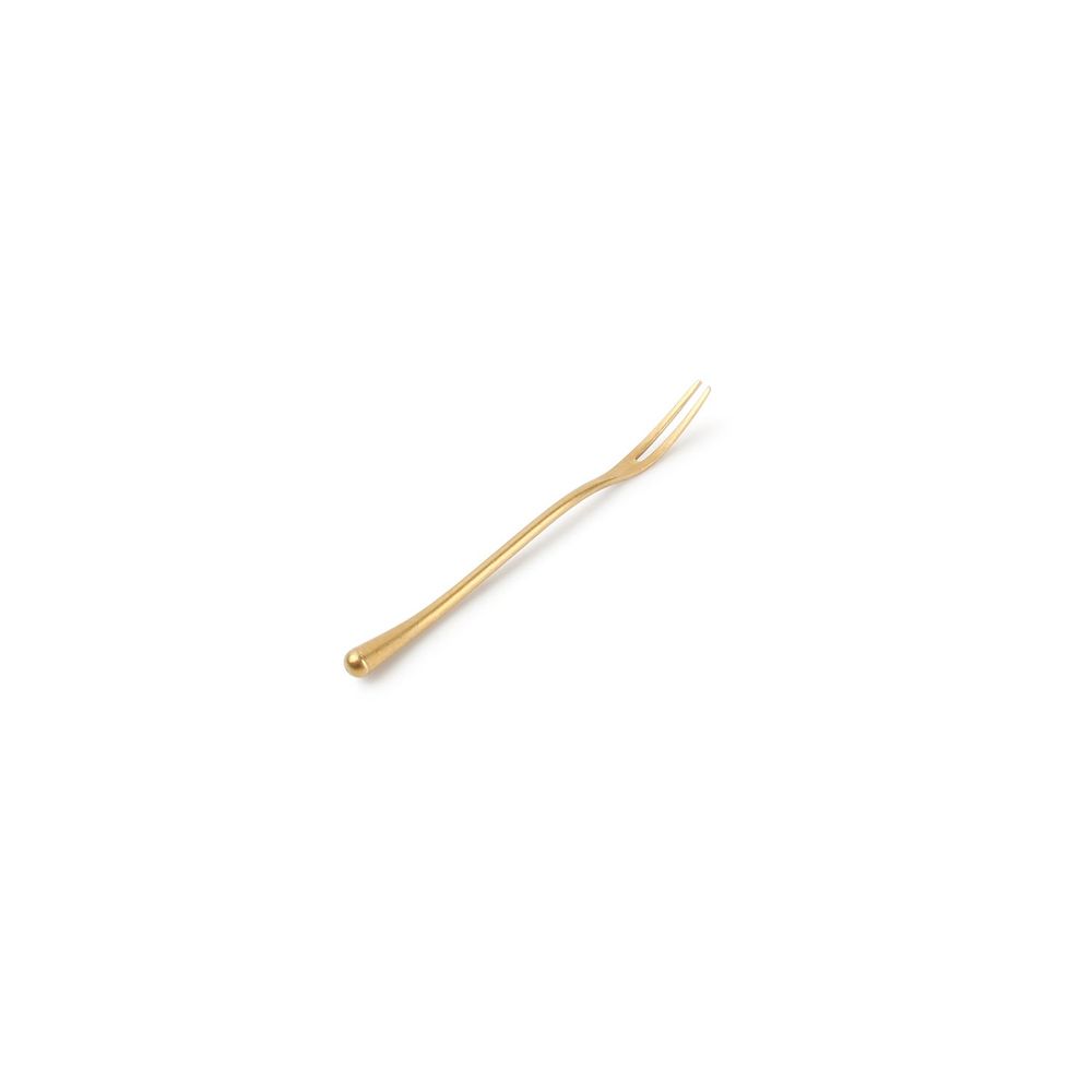 Forks - Snack fork matte gold Revive - set/6 - FINE2DINE (F2D)