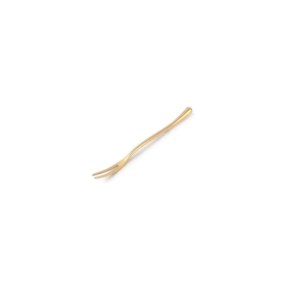 Forks - Snack fork matte gold Revive - set/6 - FINE2DINE (F2D)