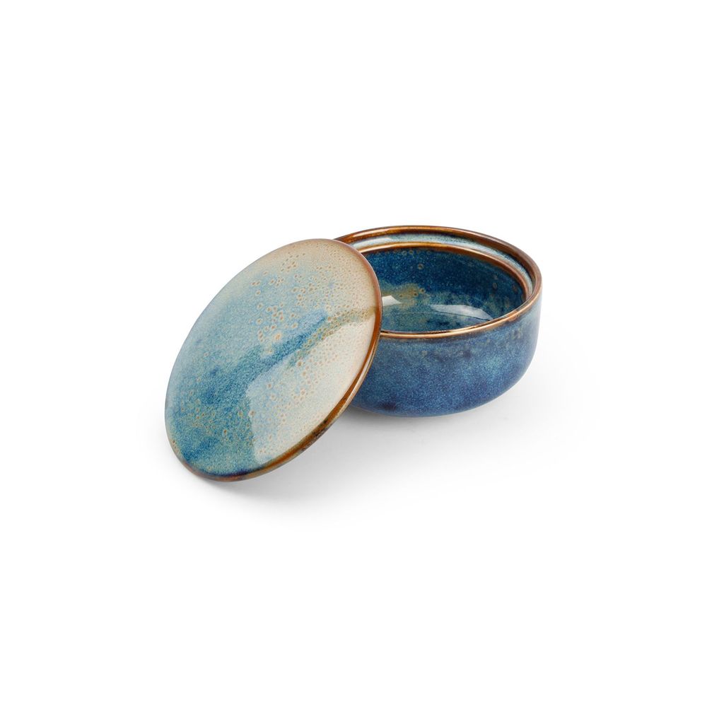 Platter and bowls - Sugar pot 14cl blue Nova - FINE2DINE (F2D)