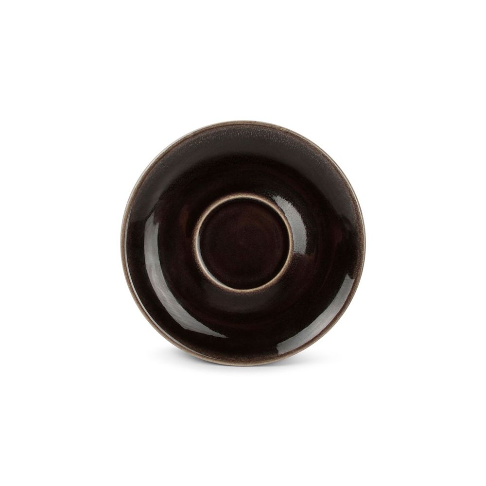 Plats et saladiers - Soucoupe 15cm noir Artisan - SALT&PEPPER