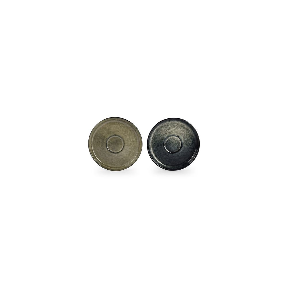 Plats et saladiers - Soucoupe 15cm vert/bleu Meridian - SALT&PEPPER