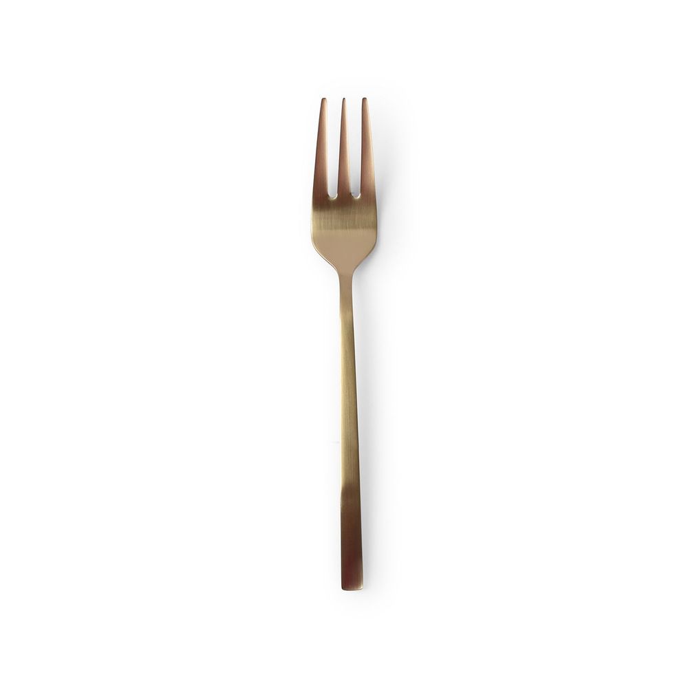 Forks - Cake fork matte gold Terno - set/6 - S|P COLLECTION