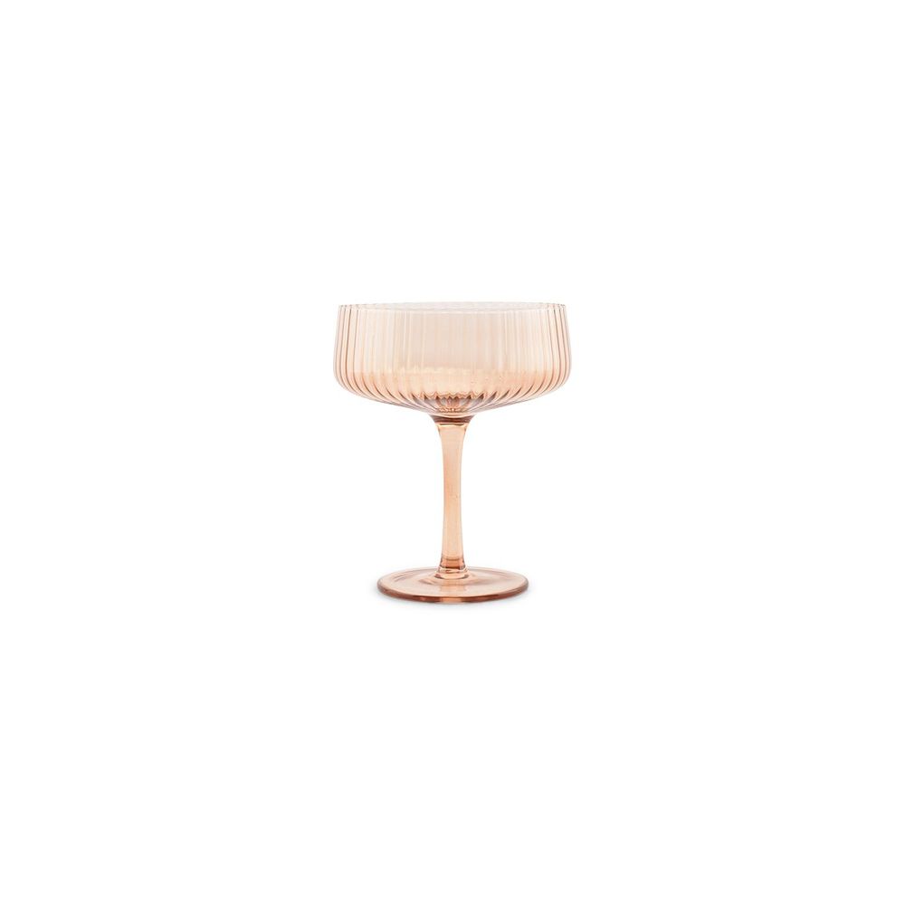 Stemware - Champagne glass 23cl coupe amber Ray - set/4 - S|P COLLECTION